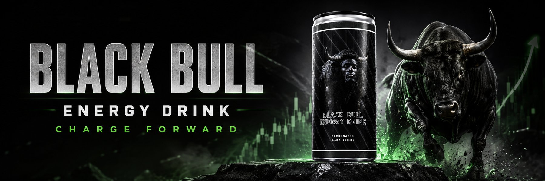 Black Bull Energy Drink — charge forward