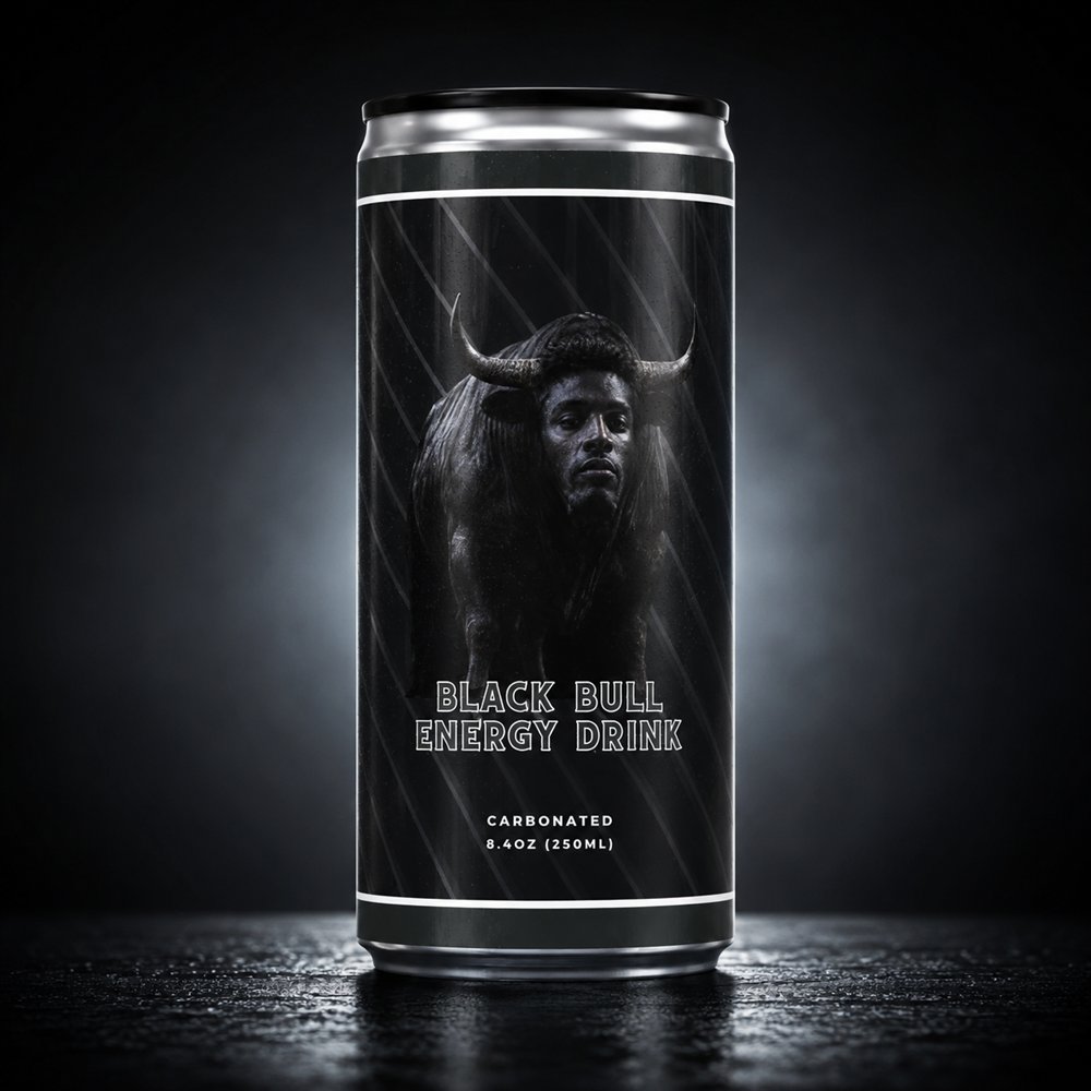 Black Bull Energy Drink — the real can