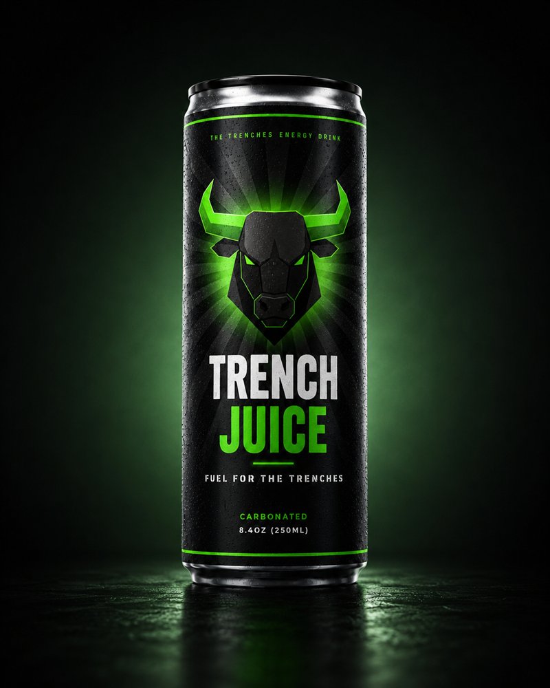 Trench Juice — fuel for the trenches. The can for sale.
